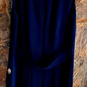 Ladies Eliza J New York Dress Blue Sleeveless Size 12